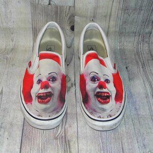 VANS House Of Terror Pennywise IT Sneakers Mens Size 9/Womens Size 10.5